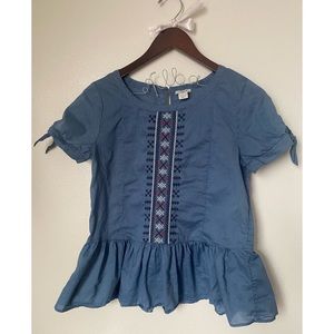 J. Crew peplum blouse